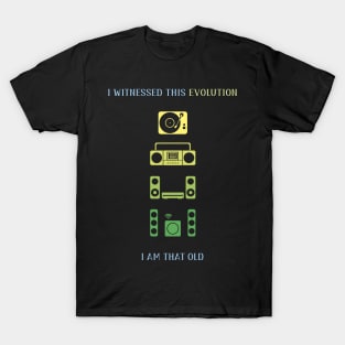 Music Player Evolution T-Shirt